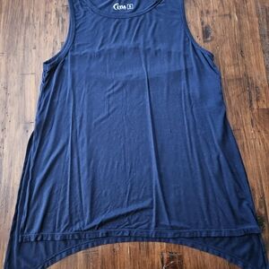 Zyia Finesse Dark Blue Tank Top Size Small